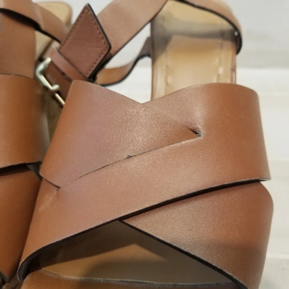 {9.5M} Tahari Stevie Cork Wedge Sandals
